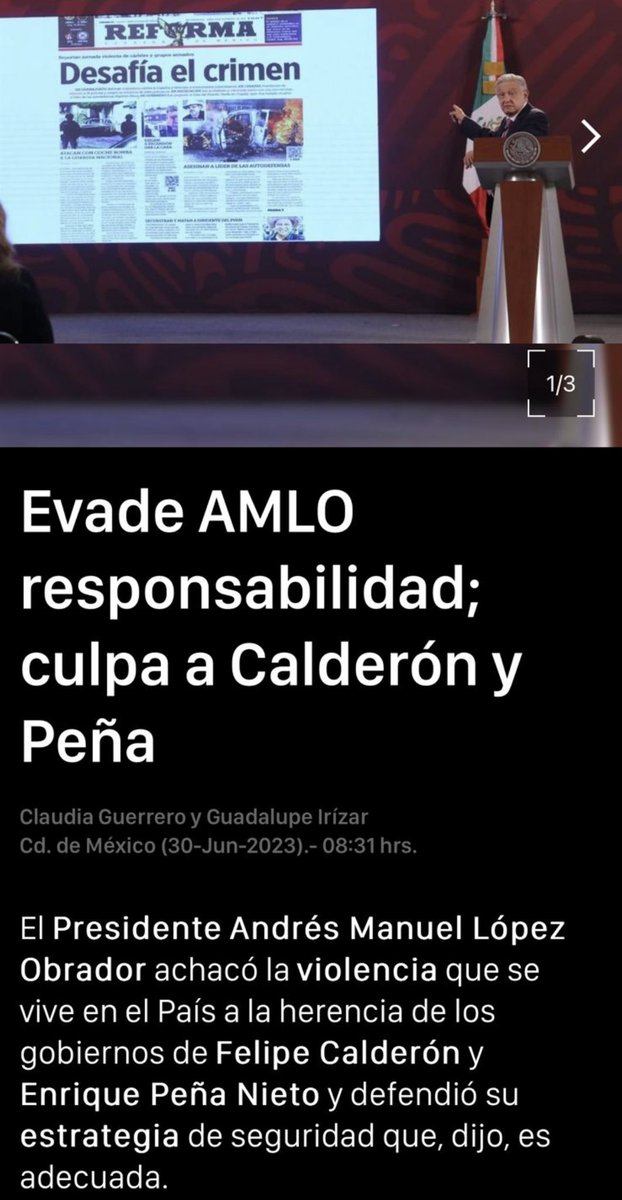 XochitlGalvez's tweet photo. Merecemos autoridades y gobernantes que asuman su responsabilidad ante la crisis de violencia que vivimos. 

Ya dejen de andar repartiendo culpas.

México merece más.

Vía @Reforma https://t.co/id8fecSBFQ