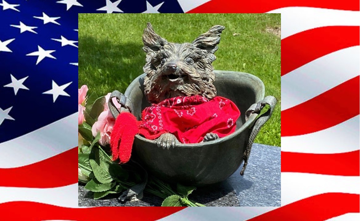 NsamProject's tweet image. HAPPY 4th!! Smoky: famous WWII heroine featured in our Memorial; highly decorated unofficial war dog, mascot, 1st therapy dog on record! Owned &amp;amp; trained by Corporal Bill Wynne. Pic: Cleveland Metroparks, OH by Susan Bahary. We thank Bill &amp;amp; Smoky for their service to our country!