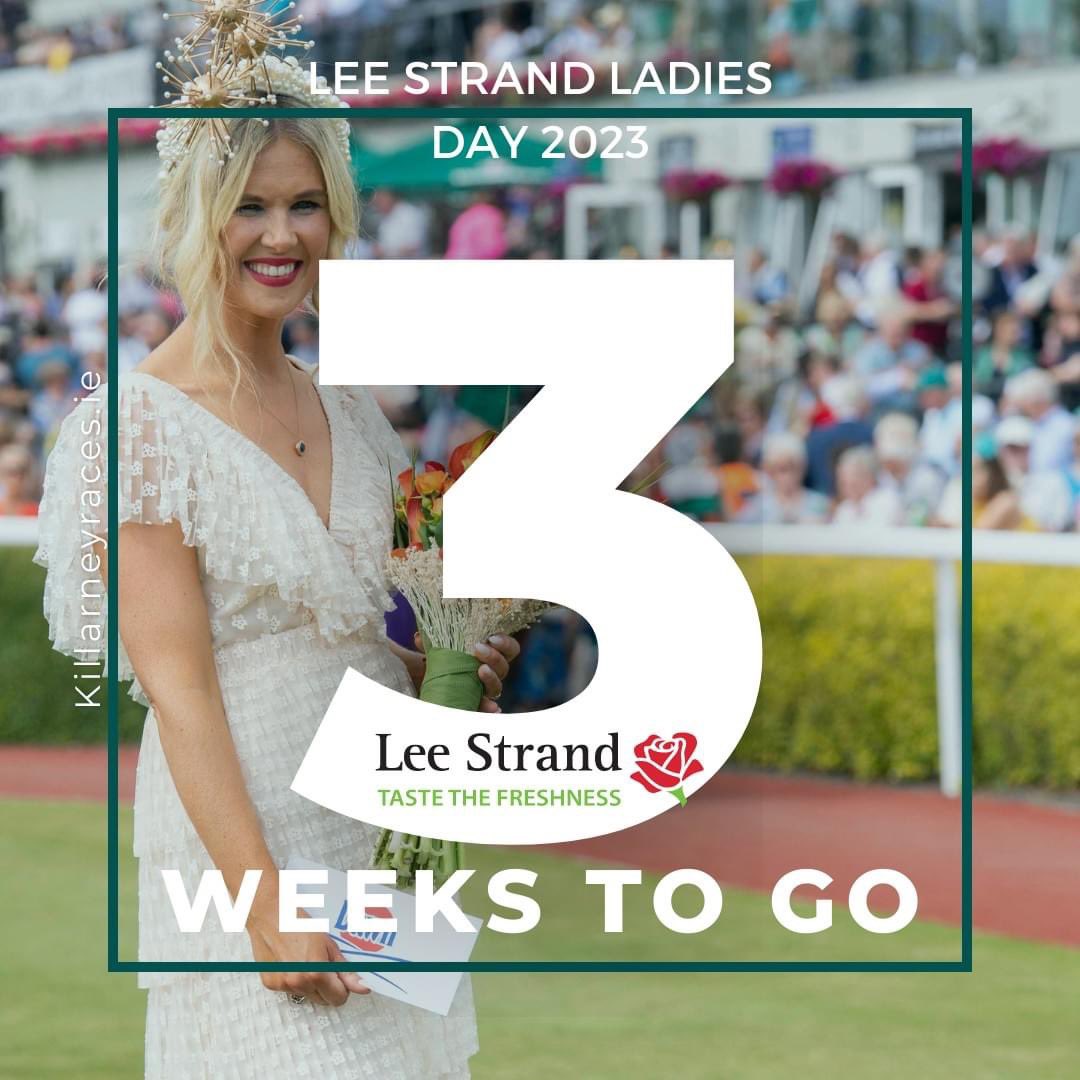 We are really excited for the Lee Strand Ladies Day at the <a href="/KillarneyRaces/">KillarneyRaces</a> on Friday, July 21st. The three week countdown has begun...stay tuned for details on our fabulous judges. Plus, chances to win tickets 🤩