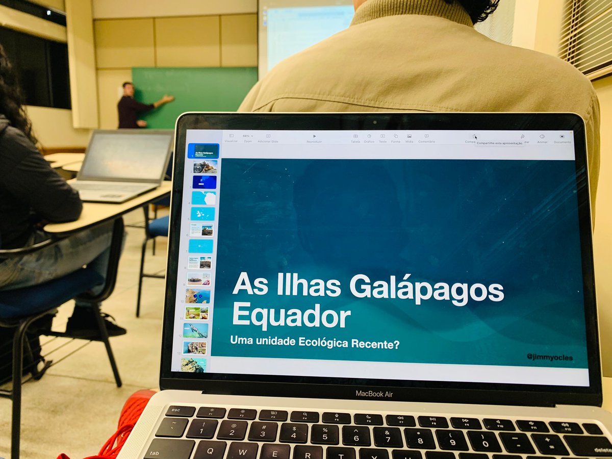 jimmyocles's tweet photo. Acabo de dar un seminario sobre las Islas Galápagos en mi maestría.

Hablando con orgullo de mi Ecuador en Brasil. 🇪🇨✊🏾🇧🇷✨
P.D. (Quedaron enamorados 🌳🐢🦑🦭🐦🐦‍⬛🐋🐠🌊🏝️) 

- ¿Ustedes ya conocen las Galápagos? https://t.co/hyWAwgL71V