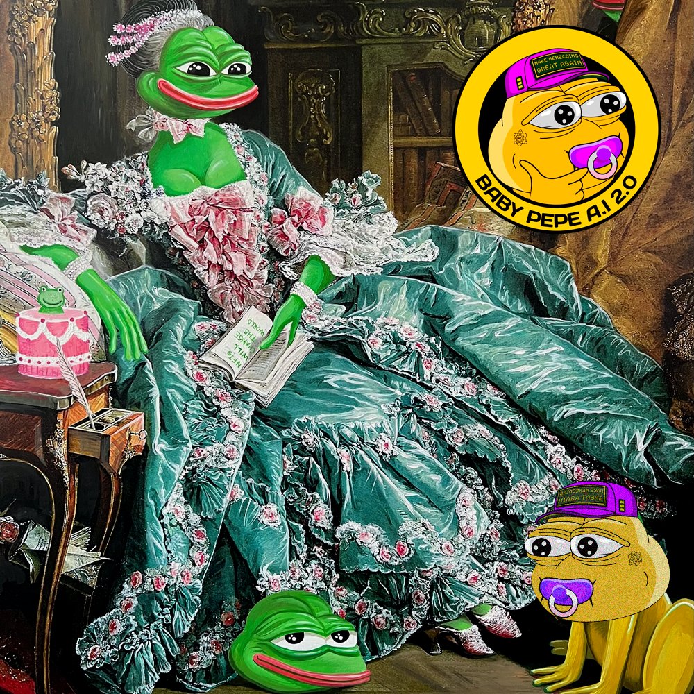 In the realm of memecoins, a new dynasty emerges. As BabyPepeAI takes center stage, we honor the regal presence of its mother, the Queen. Together, they form an unstoppable force in the memecoin kingdom. 🌟🚀 #MemeRevolution #BabyPepeAI2 #Binance📷 #BSC #Pepe #Pepe2