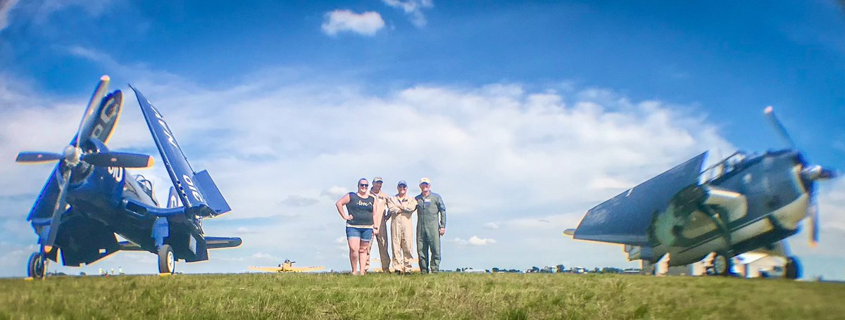 Jet_ssica's tweet photo. Flashback Friday - going back to 2018 and the Air Expo at KFCM.

I was able to snag a photo with 3 of the pilots from @wingsofthenorth; one of which recently passed in a tragic accident.

Thanks for being a light, Paul. You’ll be missed by many! https://t.co/aSPTO1mueL