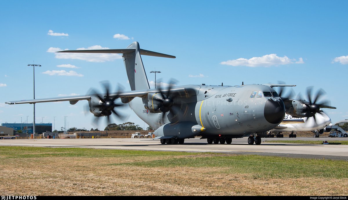 nsaircraft's tweet photo. #PlaneAlert ICAO: #43C5DB Tail: #ZM401
Owner: #RoyalAirForce
Aircraft: #Airbus Military A400M Atlas C1
2023/06/30 15:39:51
#A400 #Cargo #TacticalAirlift #PerArduaAdAstra https://t.co/xAi7tZwR9Y
https://t.co/4hATEim87P https://t.co/w0PWkM5RSa