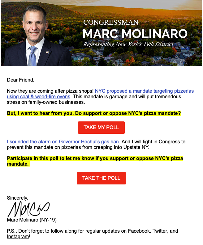 TCDemocrats's tweet photo. Just posted this to C'man Marc Molinaro's Facebook page:

Marc's constituents quietly received ANOTHER phony poll in which he blasts a Democratic politician in New York State by grossly misrepresenting something they're doing.

We’re having a third smoky day this week in our ... https://t.co/zuxLT0eKGL