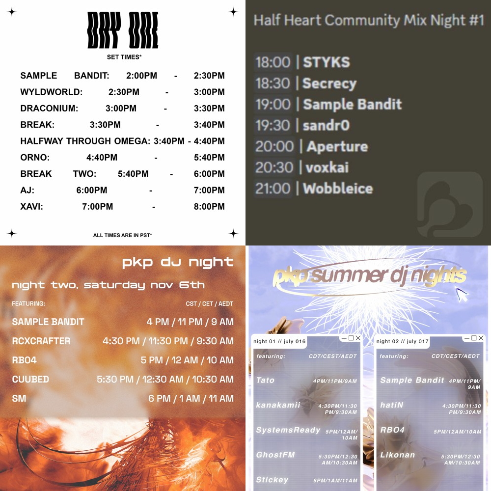 sample_bandit's tweet image. uploaded a bunch of Sample Bandit sets to SoundCloud today!
here's the playlist if you'd like to check em out 😎
soundcloud.com/samplebandit/s…