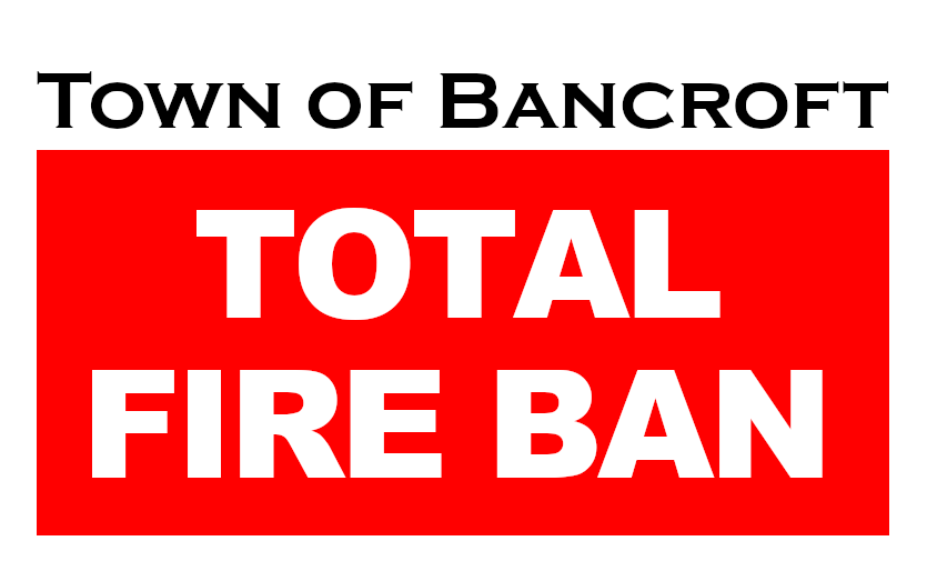 bancroftfire's tweet photo. ** Reminder ** The Total Fire Ban is still in effect for the Town of Bancroft and is enforced through the Fire Department and the Ministry of Natural Resources and Forestry.  This means no open air burning of any kind including fireworks. Check https://t.co/l2jl6TIIyJ for updates https://t.co/R0hyh97yFB