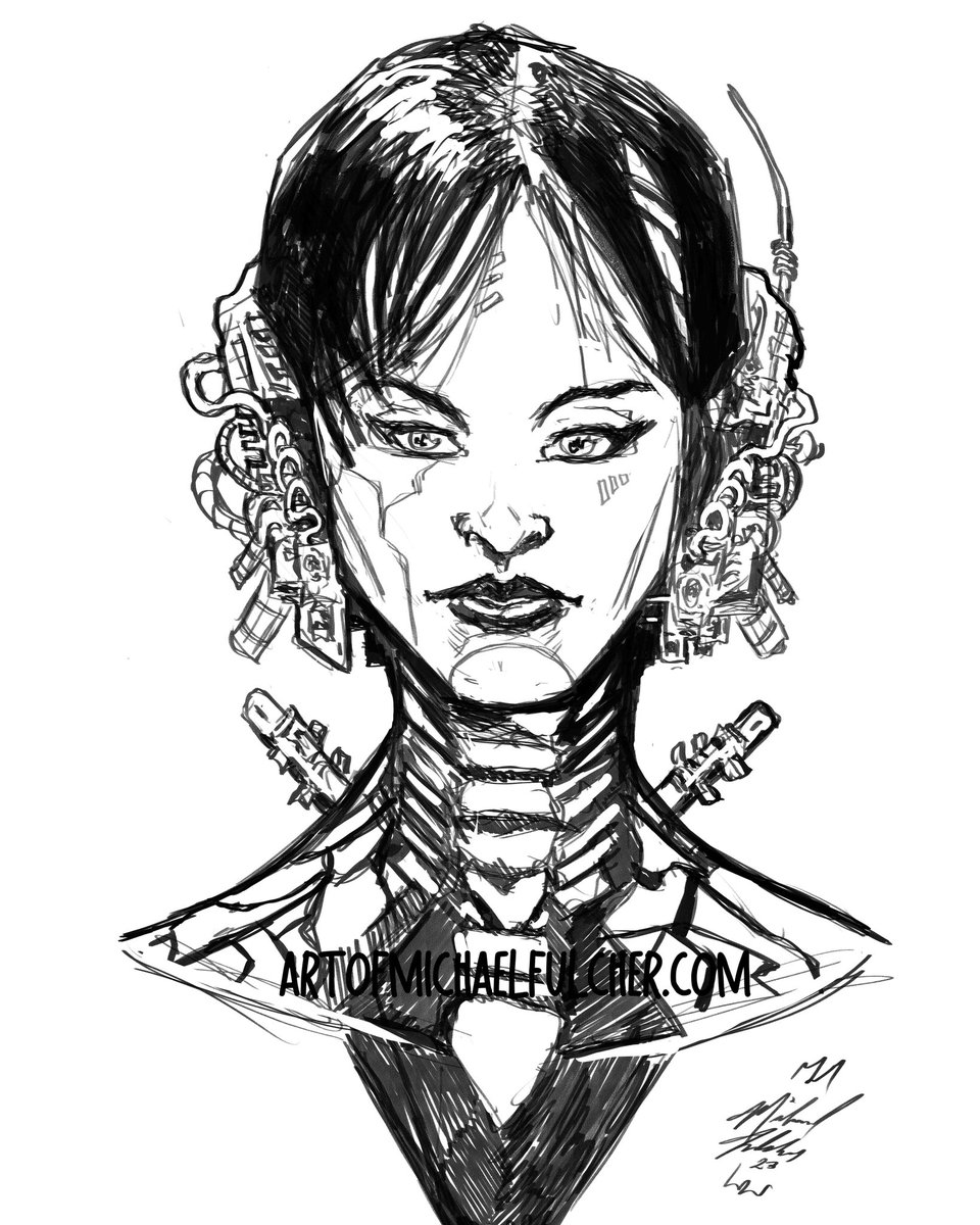 flogan80's tweet photo. We're still human...
sketch 11x17 sketch by yours truly. #keepthetraingoing #keepingrinding
#cyberpunk #fantasy #futuristic #drawing #comicart #illustration #artofmichaelfulcher https://t.co/ONxfTNorH8