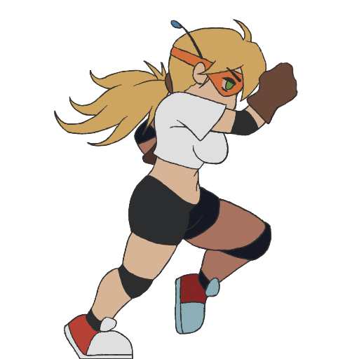 HelixtarGames's tweet image. #gameDevDiary 11
Imported the animation to Unity w/o color. The anatomy style I adopted doesn't read clearly because the char is too small on screen.
But I don't wanna go for a more chibi style, I want to use this project to practice anatomical animations. 
Coloring now.
~by Leo
