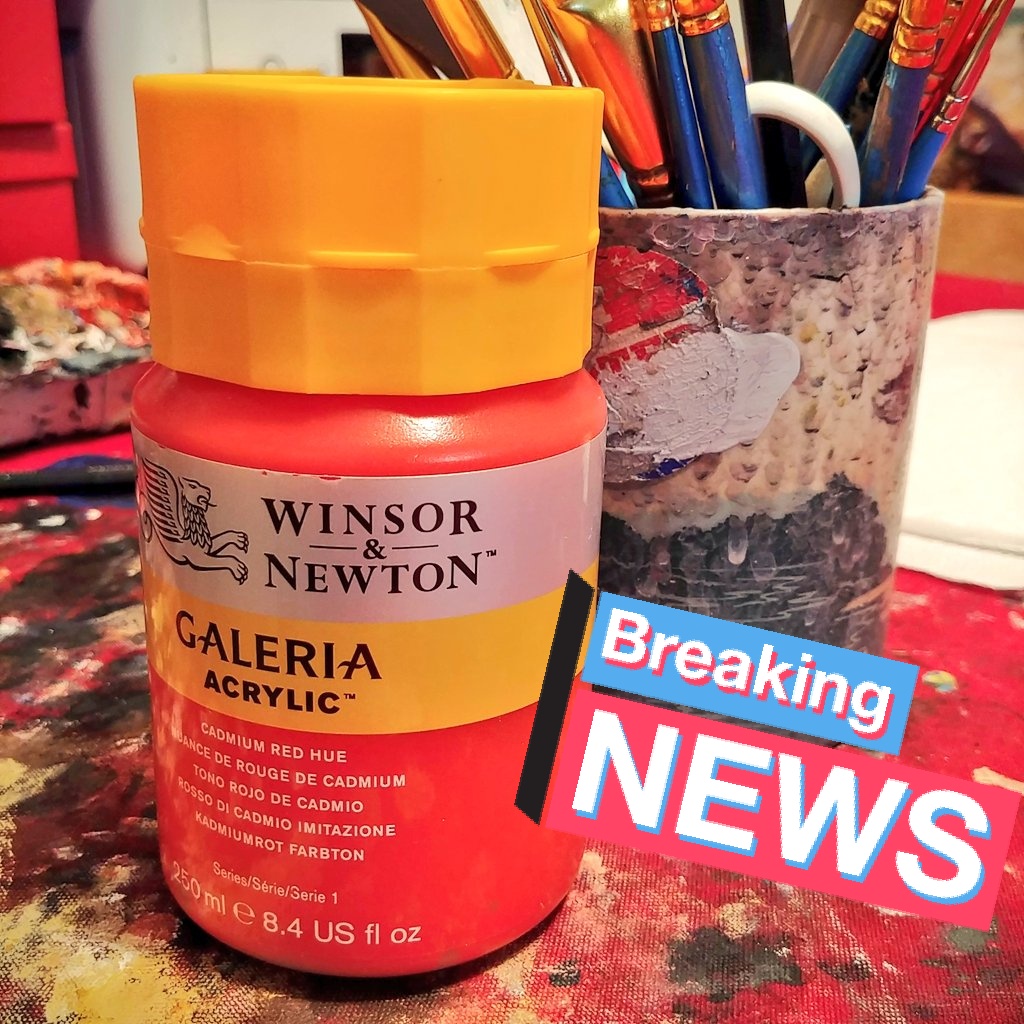Picked up a new jar of red today. I'll most certainly need it for my next work. 👀 Stay tuned! 😉🖼
#winsornewton #RED #art #artwork #hettrickart #whocanitbe ?? #painting #portrait