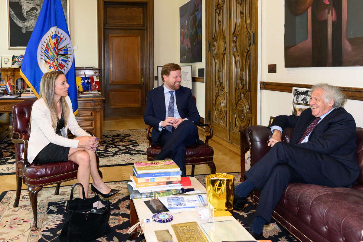 Me reuní con directivos de Ferrero International SA, el VP Matteo Mattei y la Gerente Fabiana Distefano, y el Observador Permanente de #Italia, Simone Turchetta, hablamos sobre cooperación en responsabilidad social empresarial, sustentabilidad ambiental y protección al