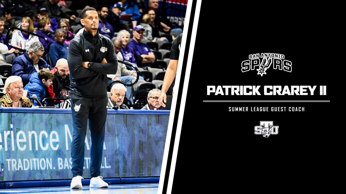 Congratulations to <a href="/CoachCrarey/">Patrick E. Crarey, II</a> on being named a Summer League Guest Coach for the <a href="/spurs/">San Antonio Spurs</a>! 🏀

Full story » stubobcats.com