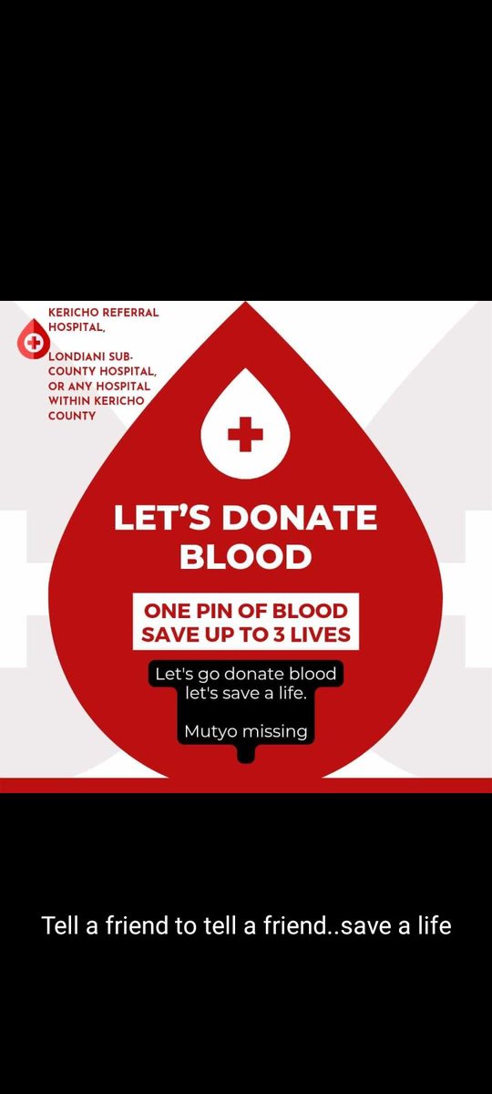 BBreakersCBO035's tweet photo. Urgent appeal for blood in Londiani Subcounty Hospital or any hospital within Kericho county.
#Londiani https://t.co/F7lTOxzwTr