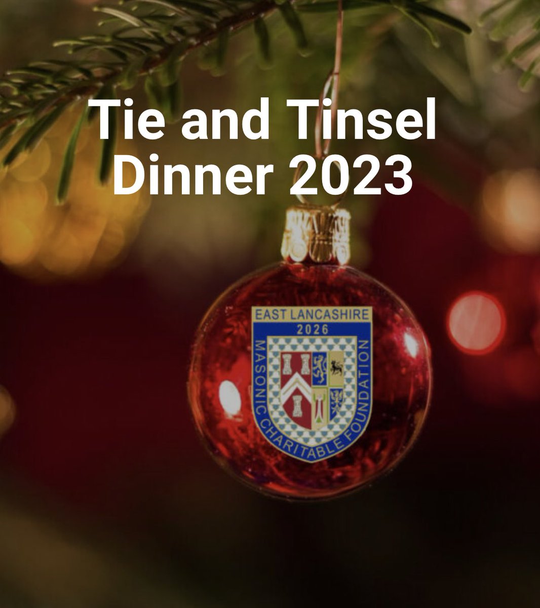 EL Festival 2026 Tie &amp; Tinsel Dinner
Saturday, 18 November 2023
Cloisters Suite, Holiday Inn, Bolton
Arrival Drinks: 18:00 - Dinner: 18:30 #Freemasons
#theSquareMagazine
#UGLE_GrangdLodge
#TogetherEastLancs
#Freemasonry
#el2026
<a href="/Freemasonry2day/">Freemasonry Today</a>
<a href="/WorvellMichelle/">Michelle Worvell</a>