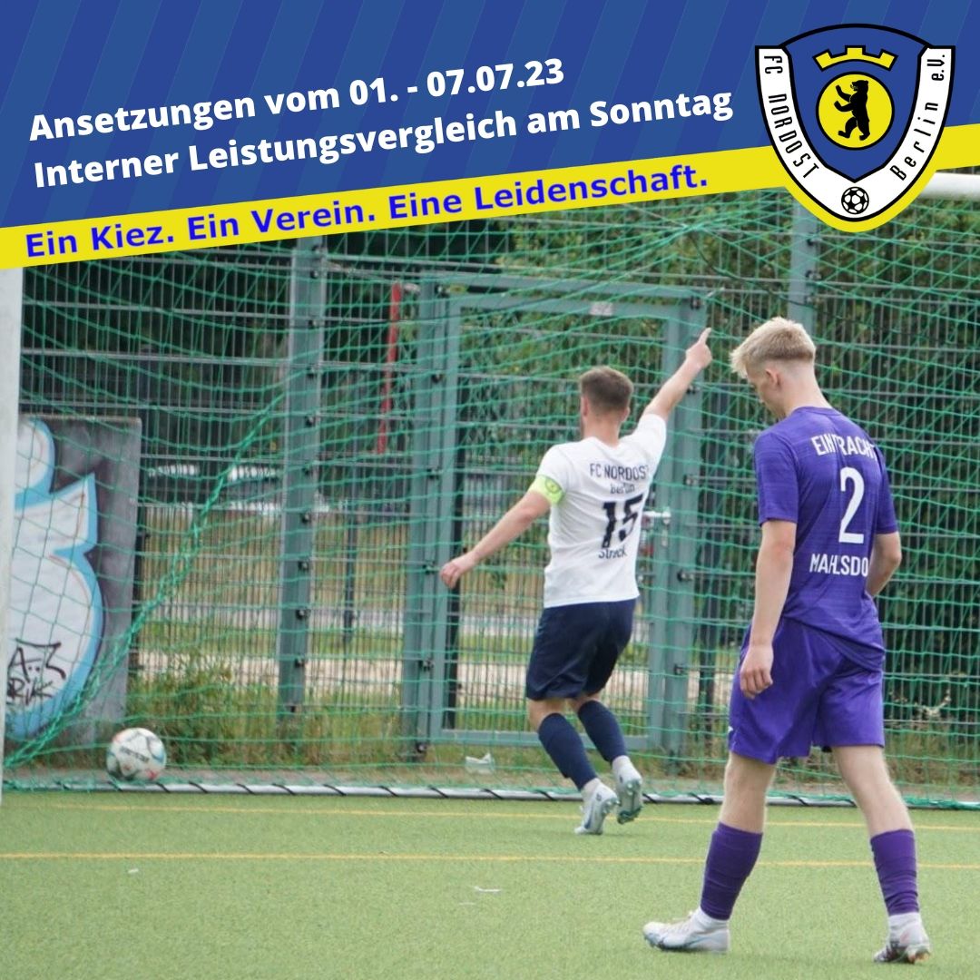 Die 1., 2. und 3. Herren sowie die Ü32 und U19 testen am Sonntag untereinander - U17 testet beim Bezirksnachbarn - U11 I, U9 II und U8 bei Turnieren aktiv

Alle Ansetzungen der nächsten Tage ➡️ bit.ly/3NUYcaI