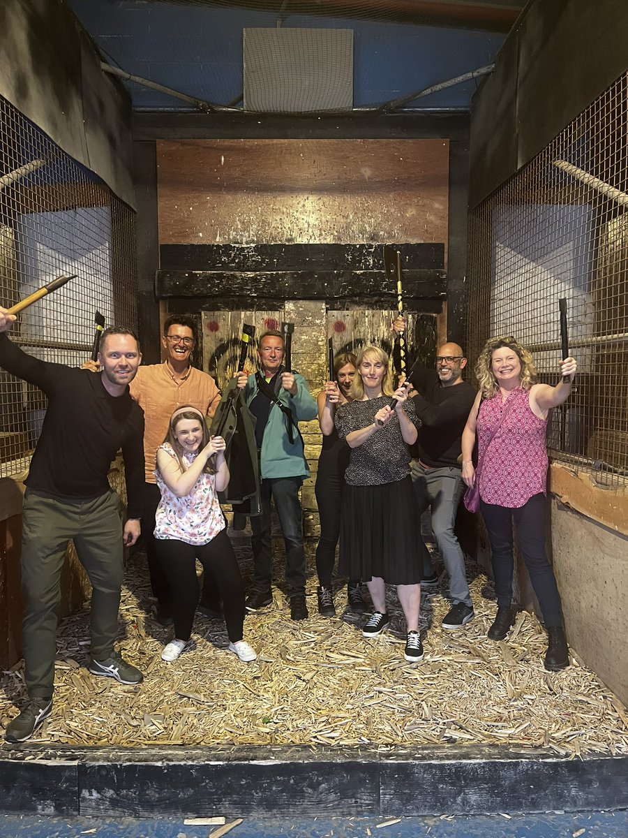Today we said goodbye to our wonderful placement student, Aoife. A nice afternoon throwing axes and eating pizzas.