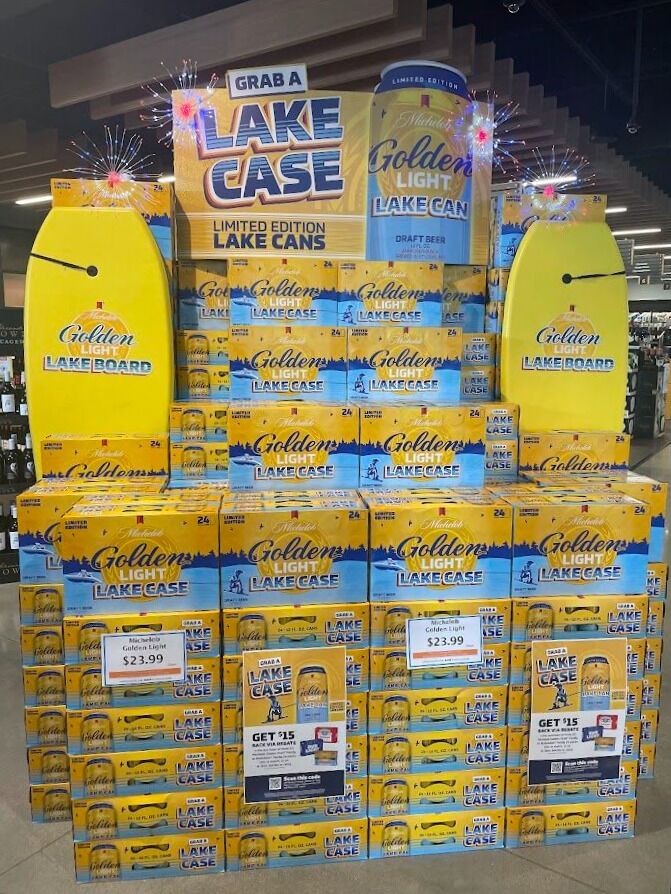 They say Fridays make beer taste better. Grab your limited edition Lake Cans and up to $15 BACK via rebate at all locations ☀️ ⛵ 🍉 

📍 Keokuk display