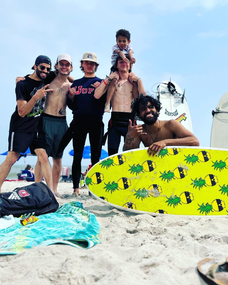 PanicMe's tweet photo. Yesterday was magical, my 3rd time surfing and dolphins were swimming by us while waiting for the waves https://t.co/Jg8B7eSquQ