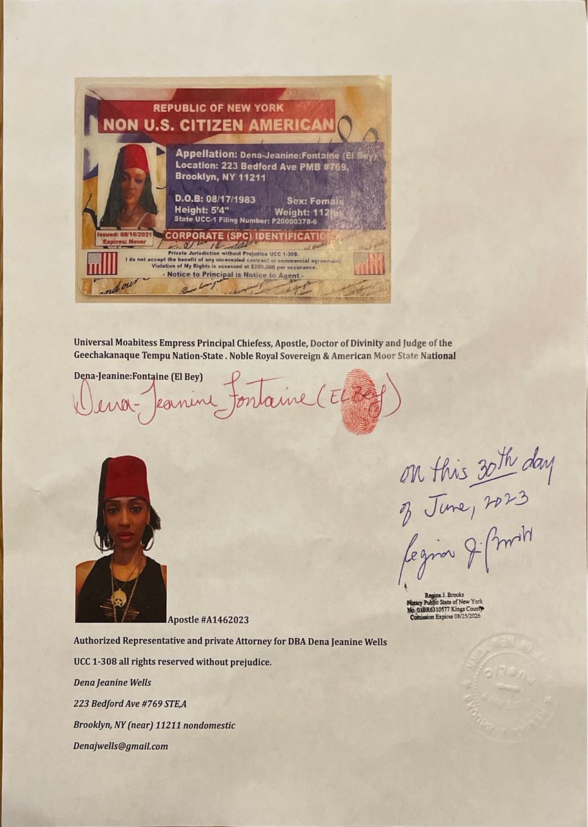 AniOsibtu8369's tweet photo. Right on time here is My Affidavit🥰👌🏾
🪬👸🏽🪬🇺🇸🇲🇦⚖️🪶
Acts 7:50 - 60
Jeremiah 1:9
Luck 11:29
#Benjaminecclesia #imylawismosthigh #law #judge #chief #cuilliaean #sittingbull #joseph #Crownroyalusa #SelfGoverned #canon5439 #cherokee #commerce #bible #verses #legal #document #public #no #jurisdiction