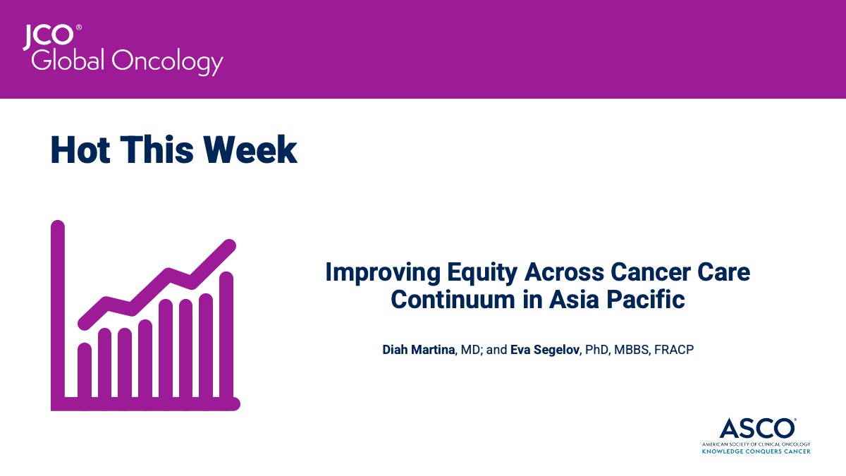 JCO Global Oncology (@jcogo_asco) on Twitter photo 🔥 Check out what's popular this week in #JCOGO as part of our latest special series on cancer care in the Asia Pacific:
Improving Equity Across Cancer Care Continuum in #AsiaPacific 👉 fal.cn/3zxM6 #healthequity <a href="/profevasegelov/">Prof. Eva Segelov</a> <a href="/DiahMartina2/">Diah Martina</a> 🔥 Check out what's popular this week in #JCOGO as part of our latest special series on cancer care in the Asia Pacific:
Improving Equity Across Cancer Care Continuum in #AsiaPacific 👉 fal.cn/3zxM6 #healthequity <a href="/profevasegelov/">Prof. Eva Segelov</a> <a href="/DiahMartina2/">Diah Martina</a>