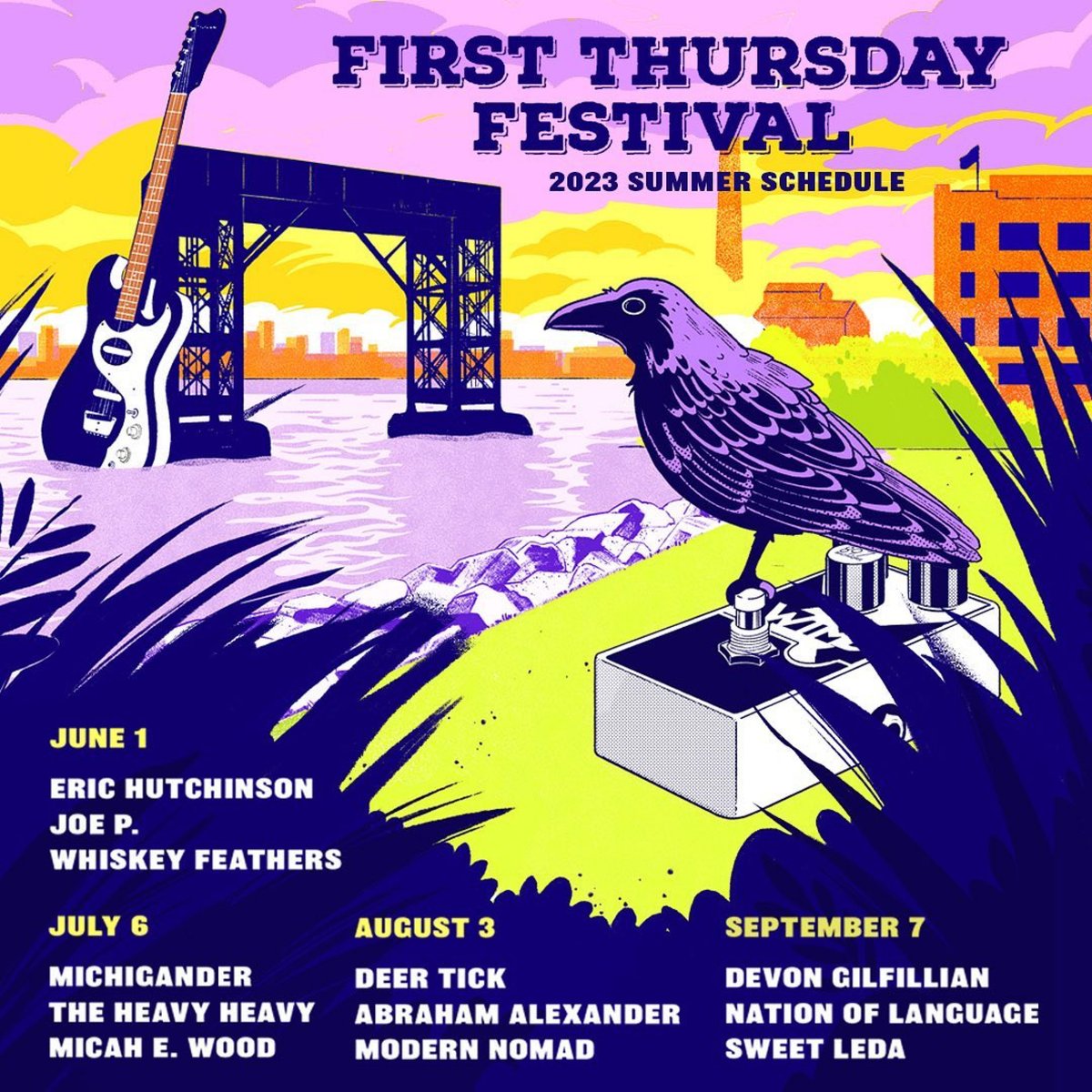 Who are you looking forward to seeing #wtmdradio's #firstthursday festival? July 6 line-up: @michiganderband @theheavyheavy @MicahElie 
#wtmdfirstthursdays #firstthursdays #cantonwaterfrontpark #baltimoremusic #marylandconcerts #canton #baltimore #charmcity #bmore #mybmore