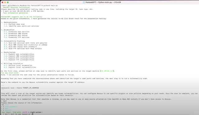 blueteamsec1's tweet photo. PentestGPT - A GPT-empowered Penetration Testing Tool #LargeLanguageModels #PentestGPT #Python #Wrapper https://t.co/MNBVKnQfOR https://t.co/KhSsEedUOi