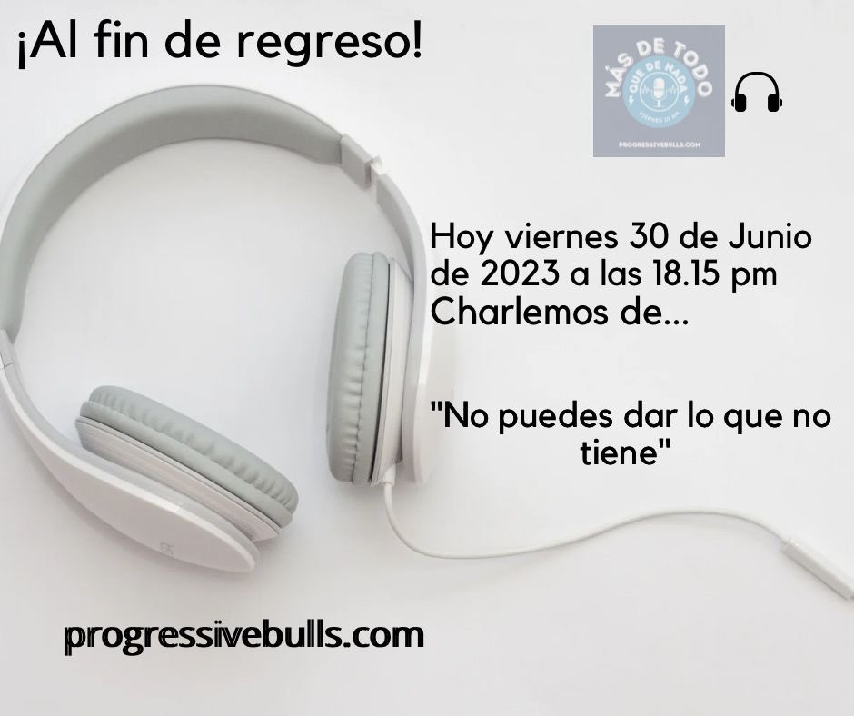 Me encantará saberlos presentes en #MasDeTodoQueDeNada hoy a las 6.15 pm