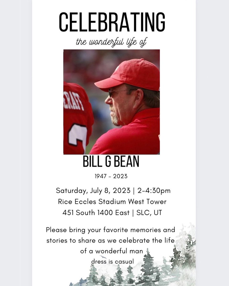 The UATA wanted give their condolences to Bill Bean’s Family and friends! Bill who is in the UATA AND RMATA Hall Of Fame, played a huge part in getting Licensure for ATC in the state of Utah and always advocated for Athletic Trainers. Come join us in remembering Bill!