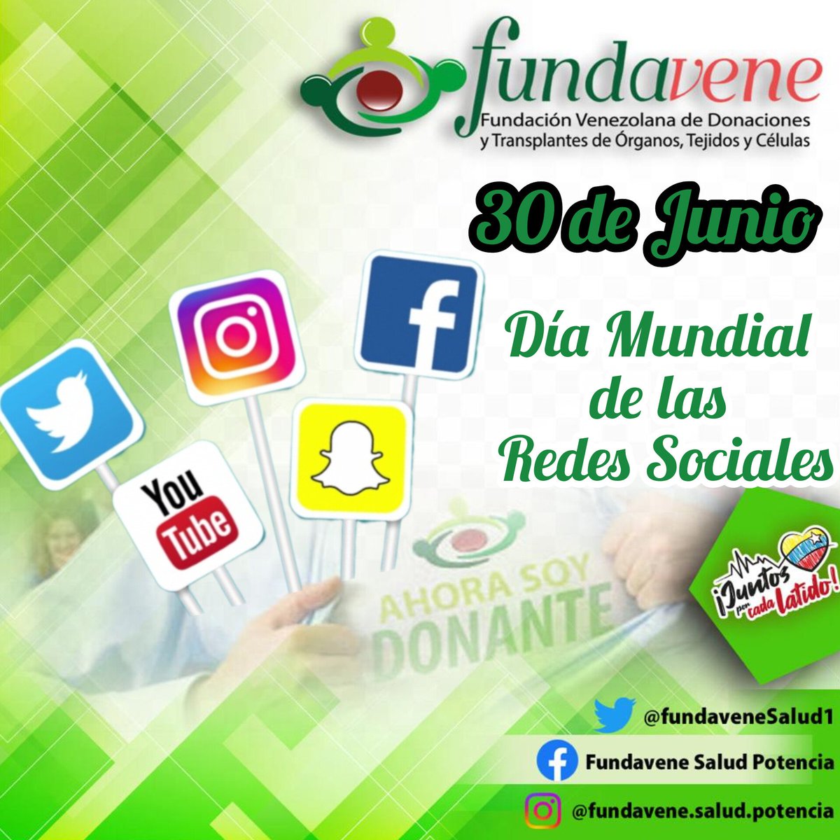 #SabíasQue🤔| Cada #30jun se celebra el Día Mundial de las Redes Sociales? Esta celebración data de 2010, con el paso de los años se han transformado en un verdadero boom
#ForoDeSãoPauloEsIntegración #JuntosPorCadaLatido 
#UnGestoDeAmor
@NicolasMaduro @MagaGutierrezV @MinSaludVE