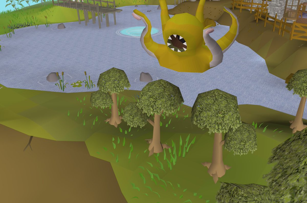 OSRSsid's tweet image. Ok but what if for Deadman Mode the bosses that are usually static in water/lava can only spawn in bodies of water around gielinor 👀 @JagexLight