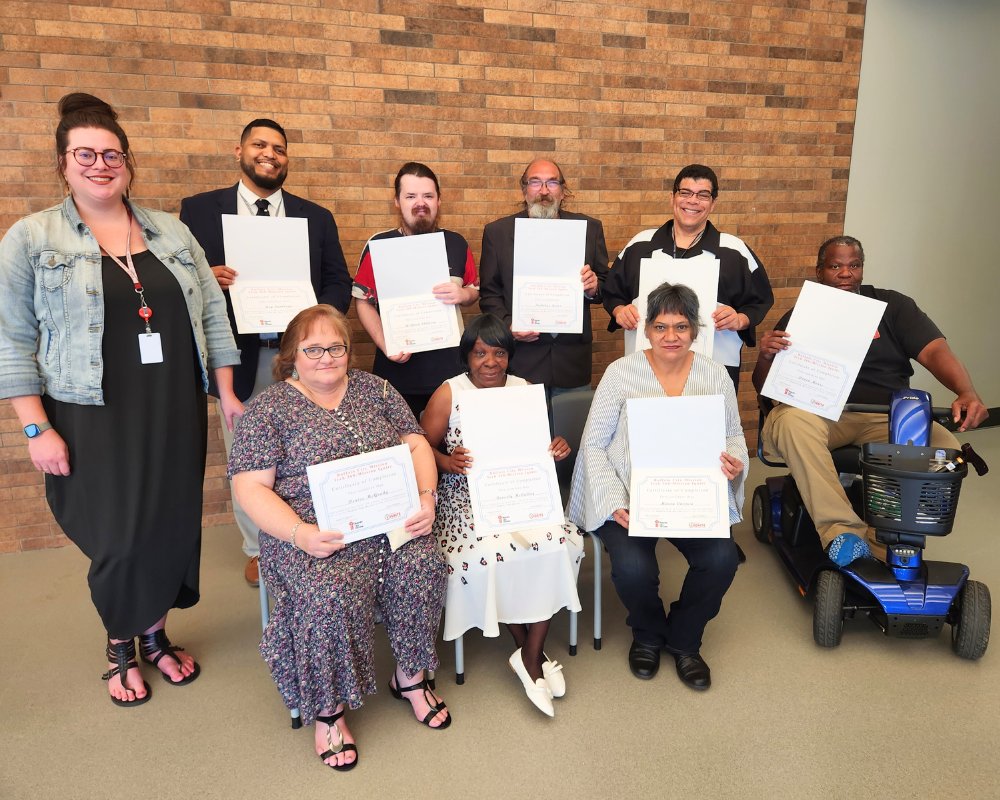 🎉 Honoring our Tech 360 Program #graduates at Buffalo City Mission! This #digital literacy course equipped residents with computer special skills. Congrats to all who completed this digital literacy course and received free computers! 🌟Help us #congratulate these individuals!