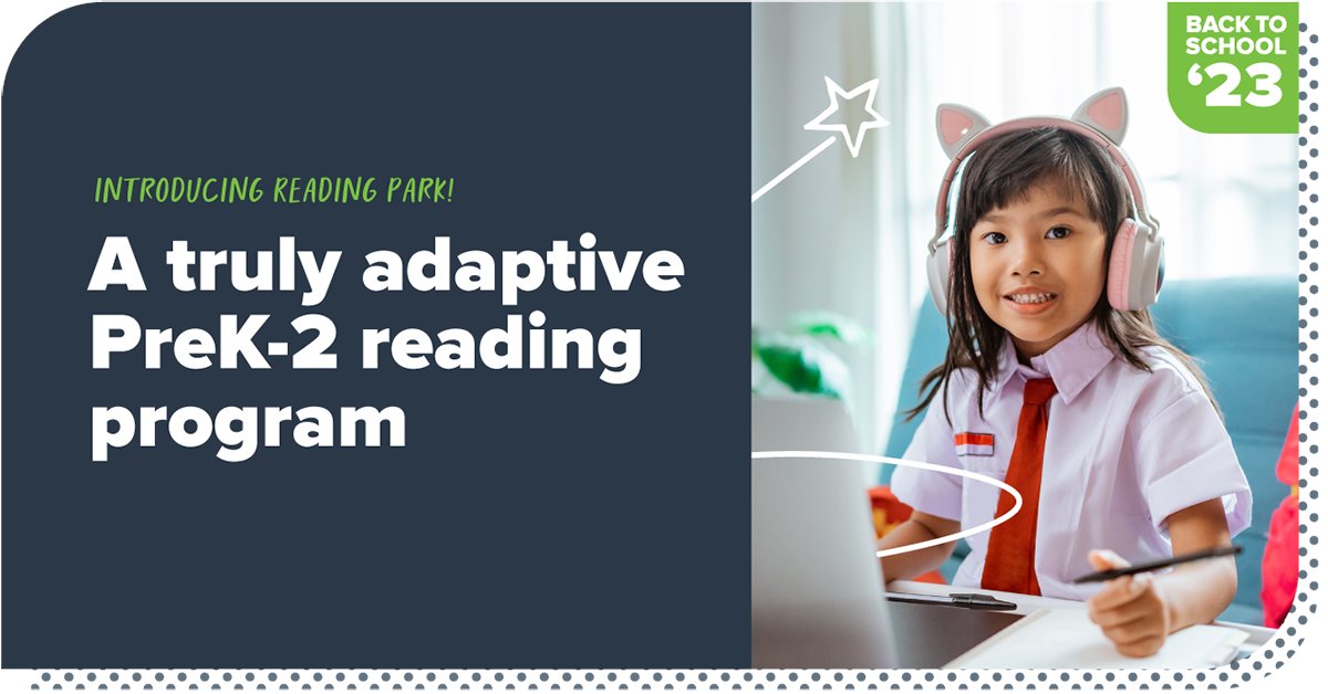 Reading Park, our new PreK – 2 foundational #reading program, is now LIVE and sure to engage students from day one. Learn more about it here: dreambox.com/readingpark