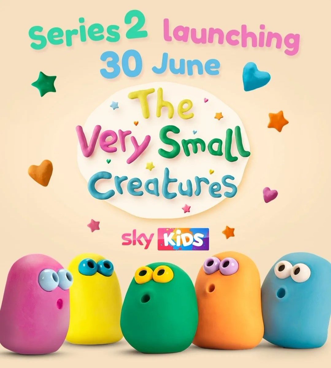 LauraTofarides's tweet photo. I #animated on #VerySmallCreatures straight after #ChickenRun &amp; the first Ep's come out today!
They are happy little #creatures who love to play, explore &amp; make friends
 💗💛💚🧡💙
Catch the new series on Sky Kids &amp; @NOWTV
@aardman
@AmazingMorph
@lucyizzard
#stopmotion #animation https://t.co/OfweA3yWqE