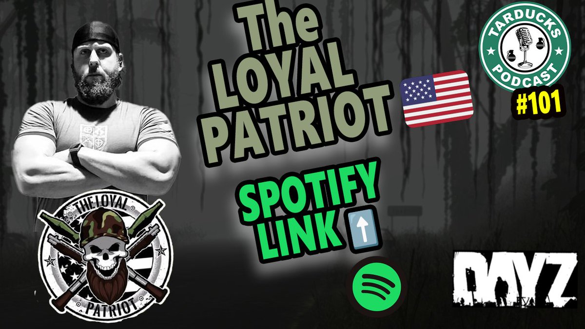 Happy Friday everyone! Safe travels on this holiday weekend. (Canada Day for my CDN family) &amp; Happy 4th for my American family. Before you hit the road grab the latest audio podcast with <a href="/TheLoyalPatriot/">TheLoyalPatriot 🇺🇸</a>.
Great family guy with a great community!
⬇️
podcasters.spotify.com/pod/show/tardu…
#dayz