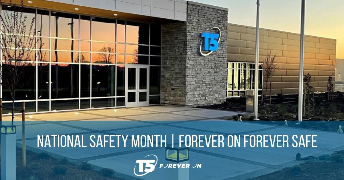 As National Safety Month comes to an end, it's important to think about what drives each & every one of us to prioritize safety. For T5, it's our commitment to ensure every employee makes it home safely at the end of every work day. What's your reason? #NationalSafetyMonth