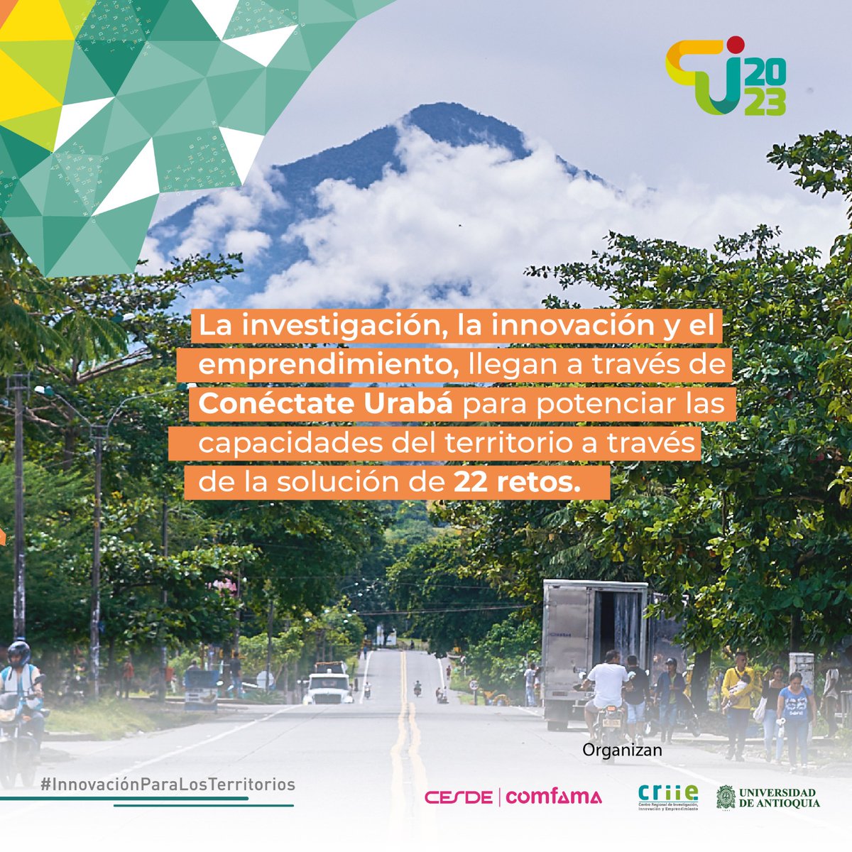 IngeniaUdeA's tweet photo. #ConécateUrabá2023
#UdeA 
#ElCRIIEesUrabá 
#InnovaciónParaLosTerritorios
#CESDE 
#Comfama
@udea
@criieuraba
@somoscesde
@comfama
@cta_colombia
@itminstitucional
@ingeniaudea
@fingenieriaudea
@educacion_udea
@economicas_udea
@ucc_oficial
@politecnicojic
#CacaoConecta
#CUEESUrabá https://t.co/oB05mwzRKK