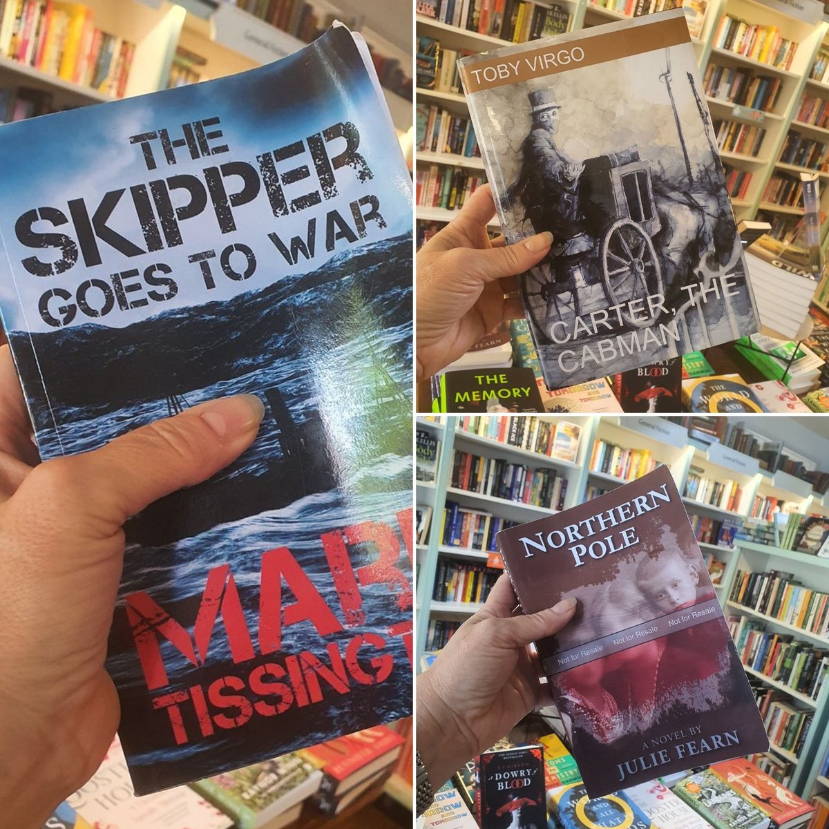 Tomorrow sees the 2nd Saturday of signings from our New Writers' Event. We welcome three authors of historical novels @JuliefearnNP23, Mark Tissington and Toby Virgo. These are all cracking novels! Pop over to instagram.com/kempsmalton/ to find mini reviews from our staff.