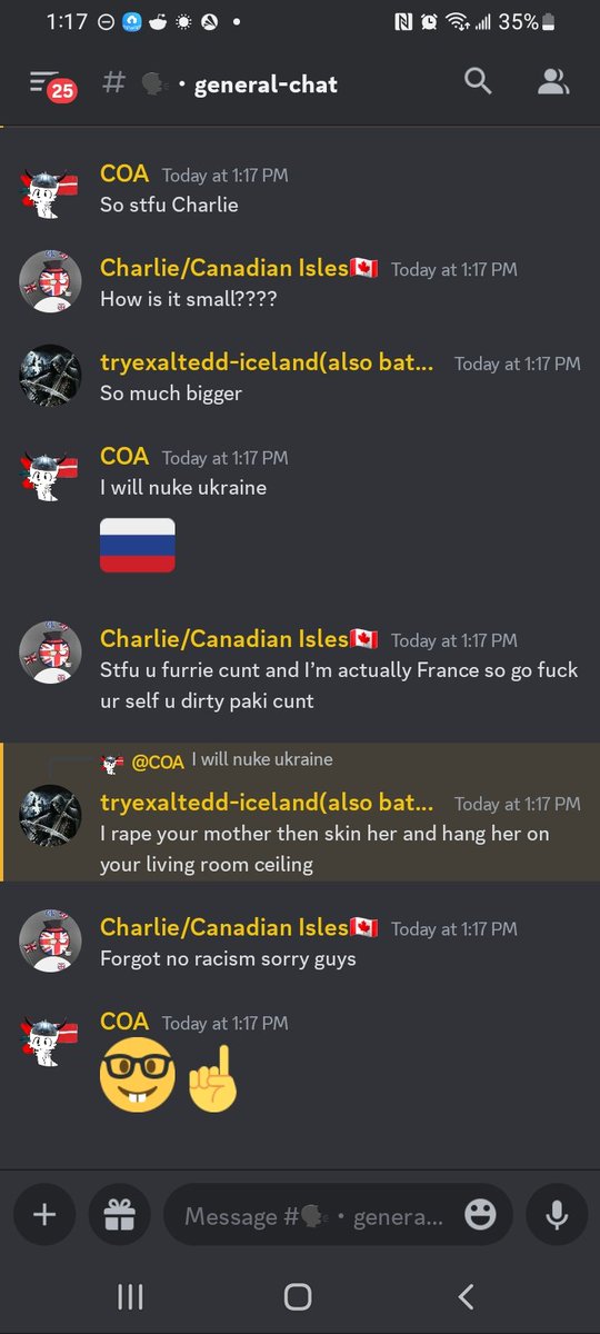 coa_tbh's tweet photo. Bro failed racism💀 https://t.co/a5wYhFnEaP