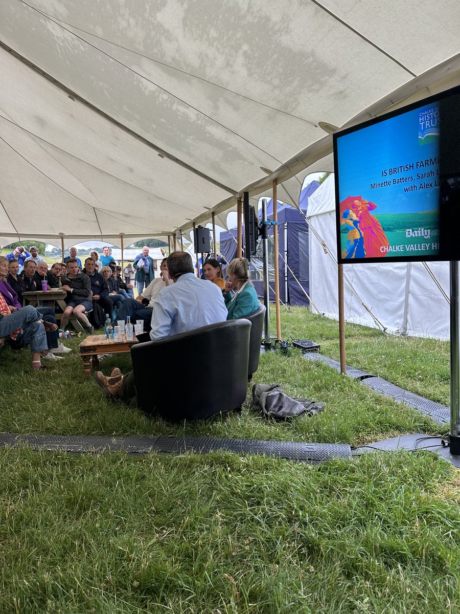 Is British farming doomed? A resounding *no* from the panel and audience tonight @CVHISTORYFEST with @Minette_Batters @AlexJLanglands @wigsandwords and @wildfarmed’s Andy Cato