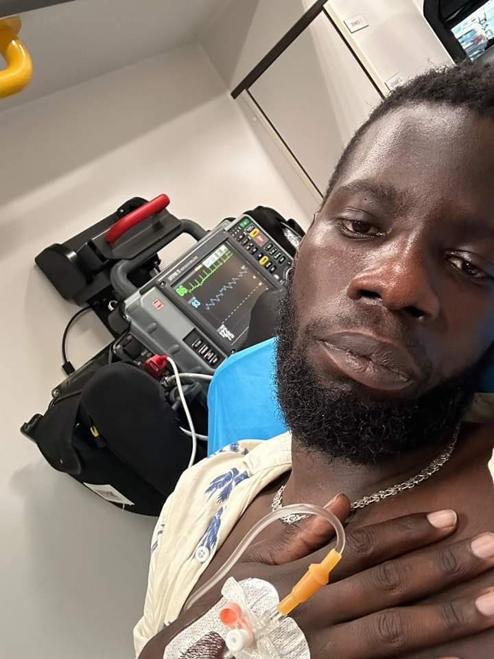 Sad as a young Ugandan is sick and going through a hard time.
We may have different political opinions but the fact remains we all need to be alive and healthy to enjoy our country Uganda today and tomorrow.
Young man you have my prayers and incase anyone is handling him,please