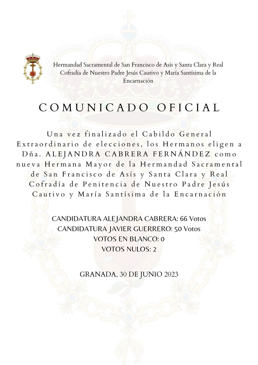 Hermandad Sacramental Cautivo y Encarnación tweet media