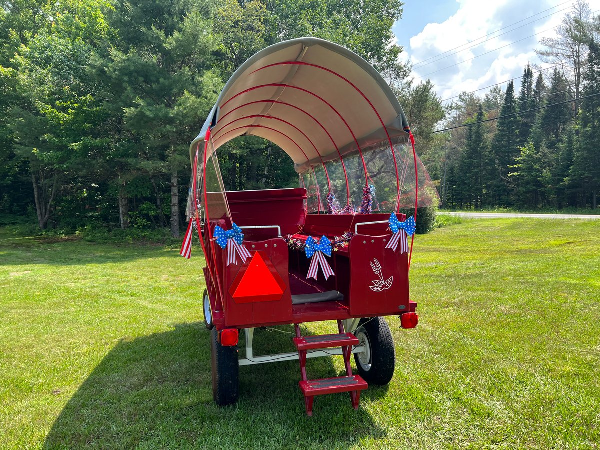 Early this morning Lucky Clover Sleigh Rides made a special delivery in preparation for our event on Sunday…their new covered wagon! 

If you haven’t signed up, don’t forget to reserve as we’re filling up: buff.ly/3rcbve8