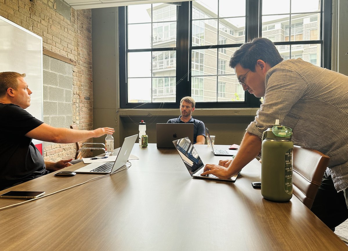 Always great getting the team together IRL. Thanks to <a href="/jump_pit/">the Pit 🕳️</a> for hosting us this week in Chicago!