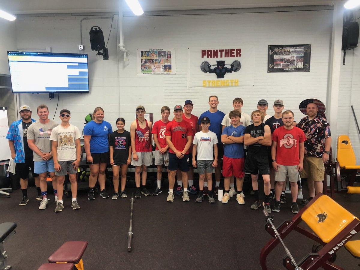 Panther__SC's tweet photo. Panther S &amp; C completed Week 4 of their summer programming today. Red, White and Blue theme for the day! Great idea @HunterHaggs

Dead week starts this weekend so we will see you all July 10th! 

Go Panthers! https://t.co/i9Q8hq86hg