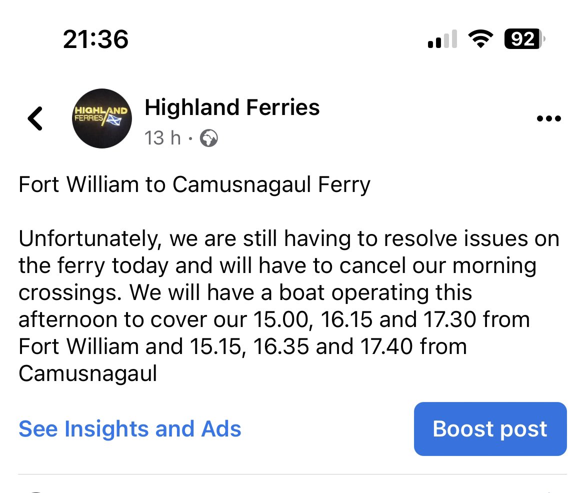 Highland Ferries tweet media