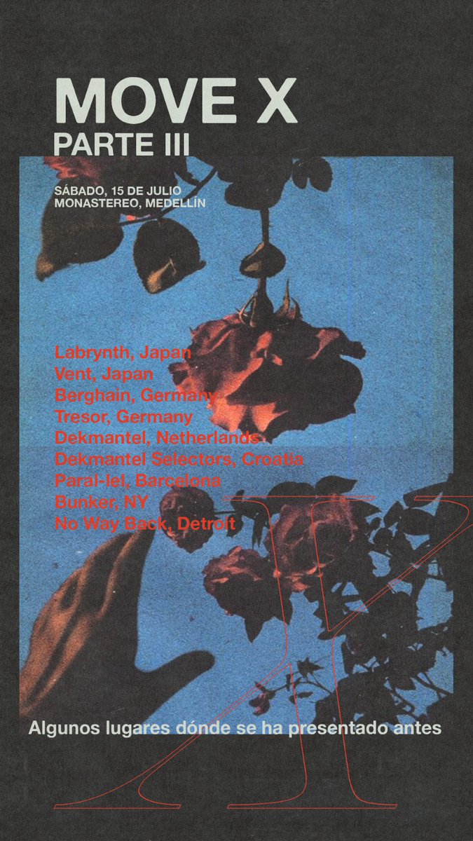 aqui pueden encontrar los tickets para nuestro proximo evento

15 de julio en el monastereo.

ra.co/events/1726639