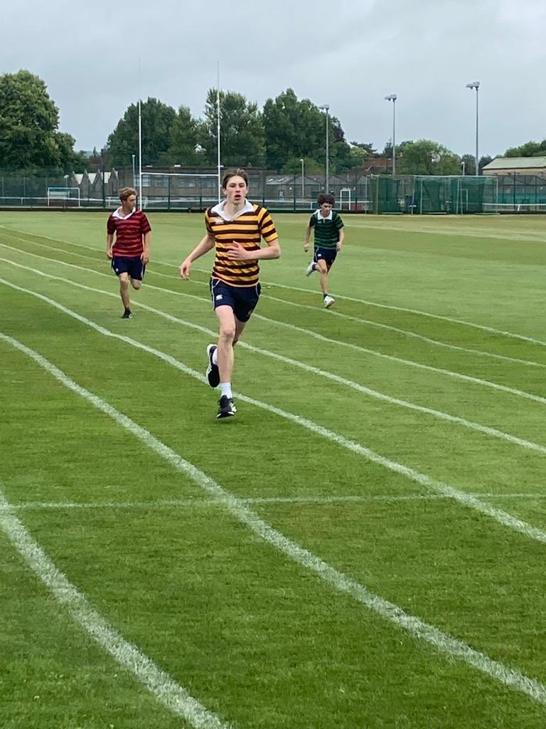 Some action shots from a rather wet sports day - well done to all who competed and thank you to all parents and tutors who came to support 🟡⚫️