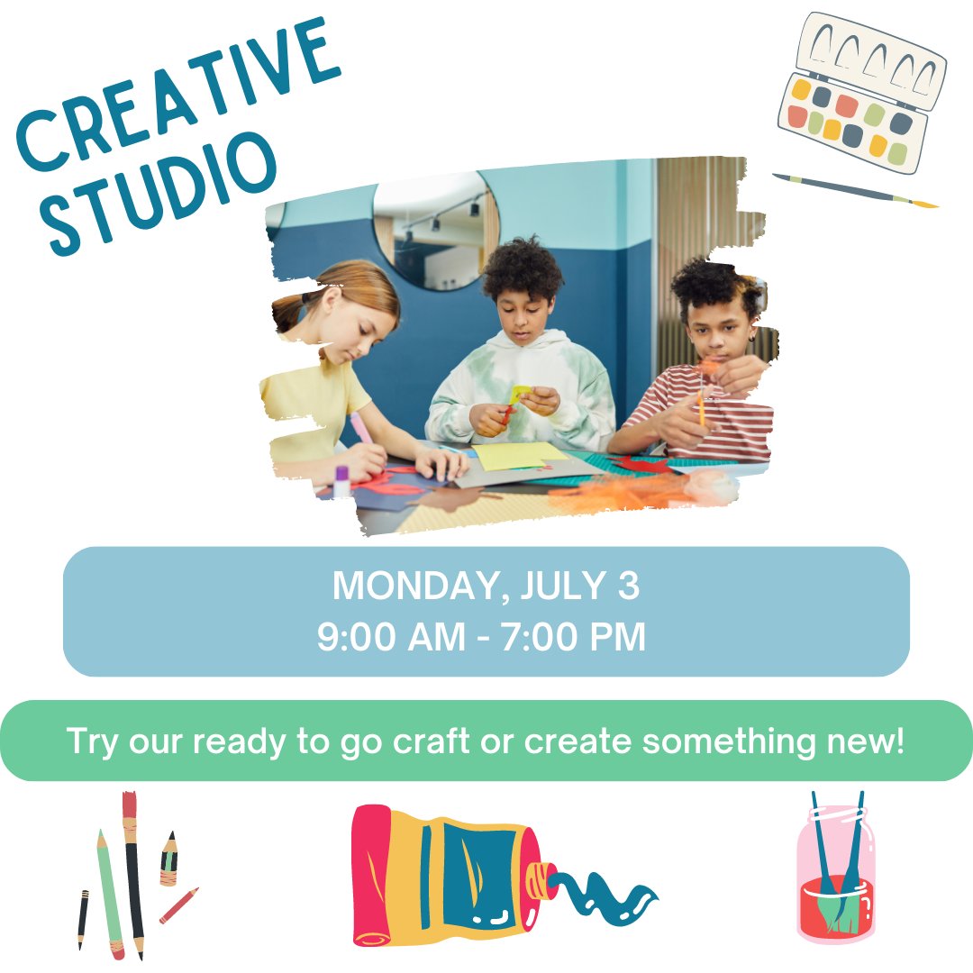 HillsidePublic's tweet photo. Are you ready for July? We are!! We have lots of fun programs planned. You can also join us for #storytime on Thursday at 10:00 am. #cpr #spellingbee #bookclub #creativestudio #violadavis #middayyoga https://t.co/zzqygOkONn