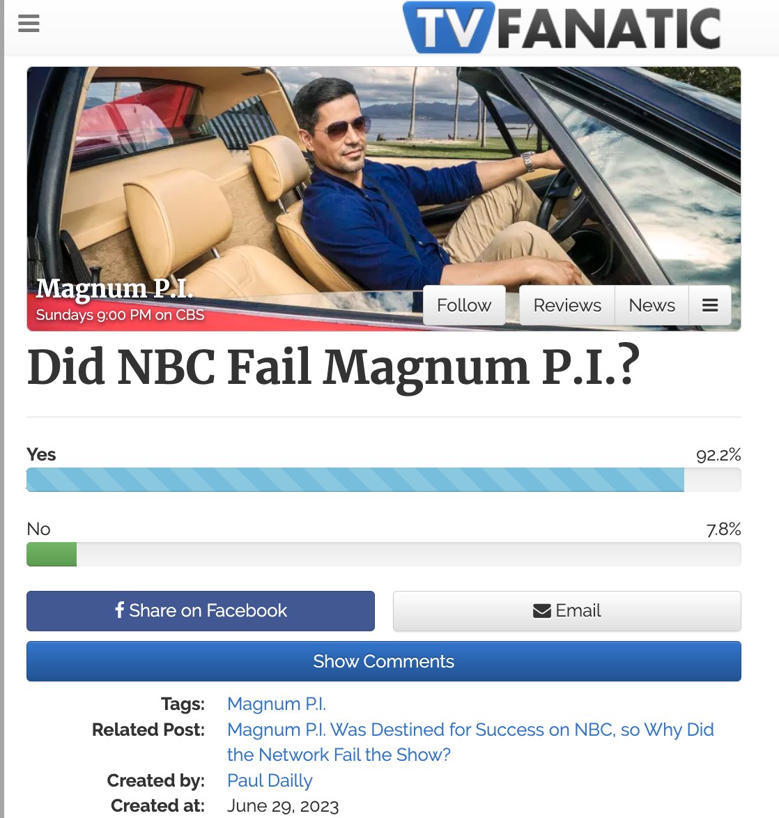 @nbc

It's the truth...

#MagnumPI #SaveMagnumPI