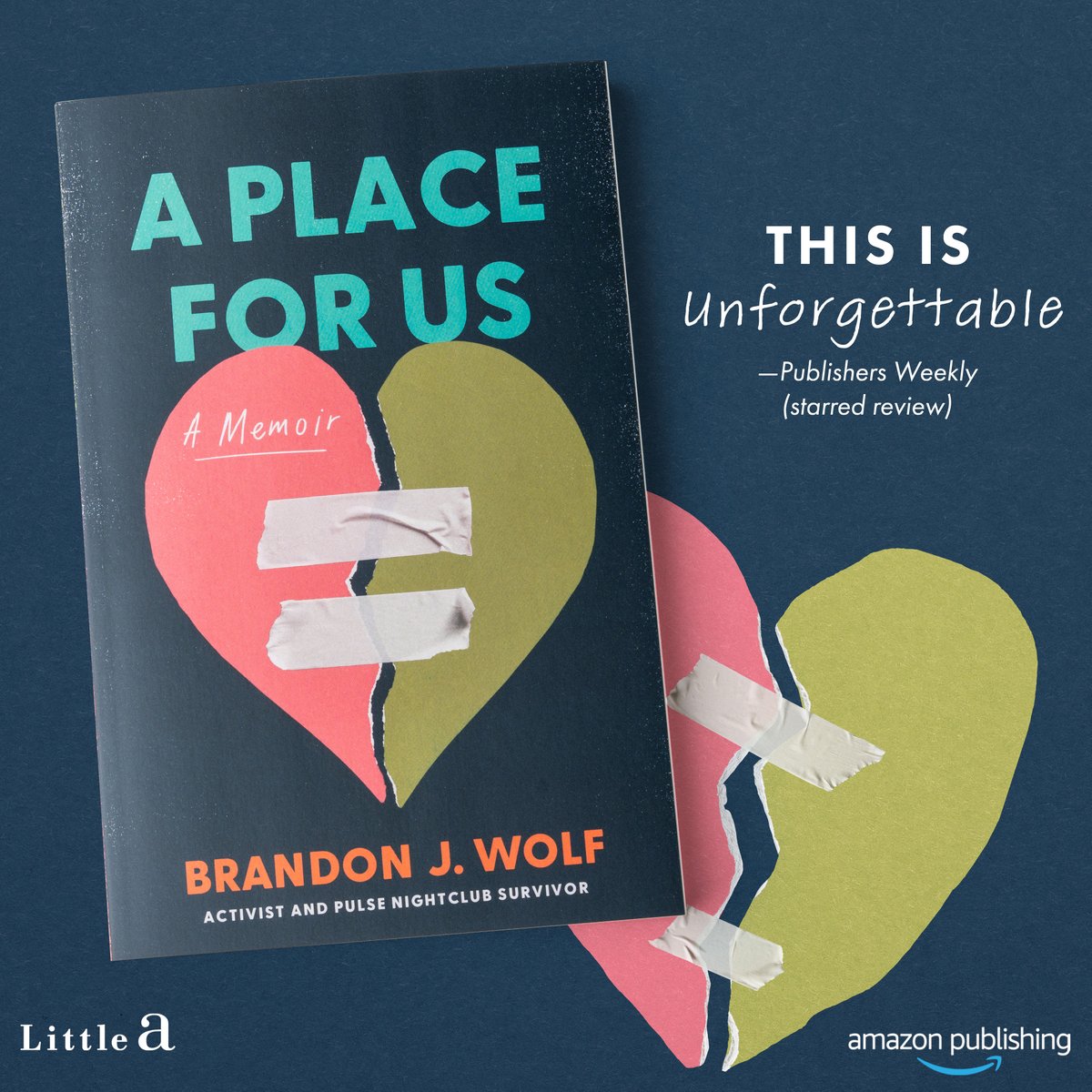Amazon Publishing (@amazonpub) on Twitter photo To find love and belonging in the world, he has to learn to love himself first. A Place For Us by LGBTQ+ activist <a href="/bjoewolf/">Brandon Wolf</a> is a must-read.
Amazon.com/APlaceForUs To find love and belonging in the world, he has to learn to love himself first. A Place For Us by LGBTQ+ activist <a href="/bjoewolf/">Brandon Wolf</a> is a must-read.
Amazon.com/APlaceForUs