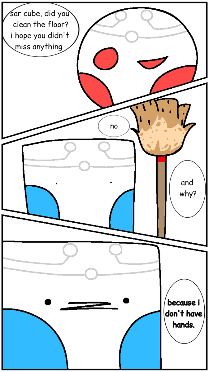 Camera228's tweet photo. just a little comic with sar and sc (sar cube) #solarballs #sarcube #fanart https://t.co/4yKky3qhXm